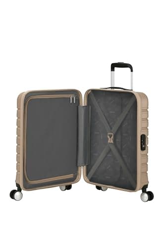 American Tourister Flashline - Hard case Hand Luggage 55 x 40 x 20 cm - Cabin Trolley for Ryanair & Most Airlines, 34 L, Ivory Gold — view 5