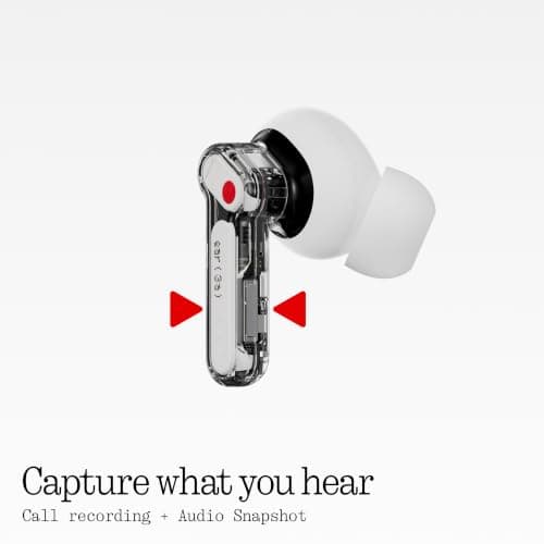Nothing Ear (3a) Noise Cancelling Earbuds, 45dB Hybrid ANC, 12mm Driver with Hi-Res Audio and Bigger Bass, 6 Mics for Clear Calls & Recording, Dual Connect Bluetooth Earphones for Sport, Travel, Work — view 6