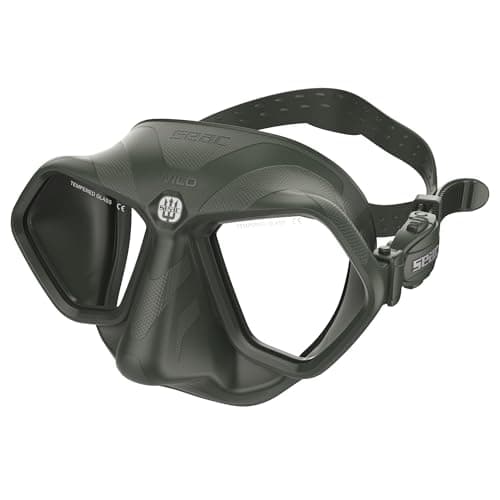 SEAC Wild – Low Volume Silicone Diving Mask | Antifog Dual-Lens Mask with 3D Buckle and Peripheral Vision for Freediving and Spearfishing — view 2