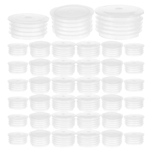 Zerodeko 150pcs Press-In Medicine Bottle Adapter Plug - 4.4mm Plastic Glass Bottles Stopper - Leakproof Dosing Adapter for Hospitals, Clinics