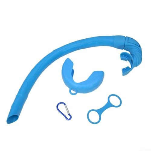 Roll-Up Snorkel Soft Silicone Flexible Mouthpiece Buckle Closure Secure Fit Wide-Bore Easy Breathing Tube Detachable Design Compact 37cm Lightweight 150g Multiple Colors Portable Storage(Pink) — view 5