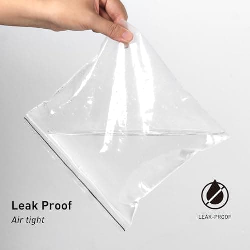 FOMGIIN Airport Security Liquids Bags, 6 Pack 20 x 20 cm Airline Approved Liquid Clear Plastic Bag for Hand Travel Luggage — view 3
