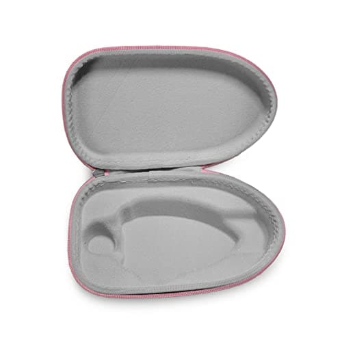 The Quilted Bear Mini Iron Case - Hardshell Case for Travel Mini Steam Irons with Soft Touch Padded Lining & Hardwearing Fabric Weave Covering (Pink) — view 2