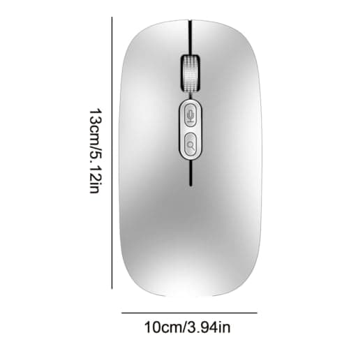 Wireless Mouse for Laptop | 2.4G Voice Typing Mouse | 1600DPI, Silent Click, Voice Recognition/Search/Input, Portable 28 Languages Translator for PC Laptop — view 6