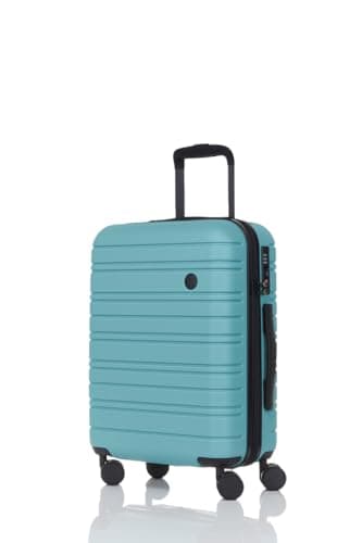 Nere - Stori - ABS Hard-Shell Suitcase Collection - 8-Spinner Wheels - Self-Repairing Zip - Built-in TSA Combination Lock - Expanding Luggage (Mineral, Cabin Bag)