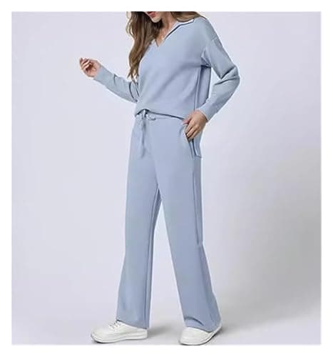 BQLFPOIHP Constituent Clothing,Constituent Travel Outfit,Women's 2 Piece Sets Outfits Casual Long Sleeve Sweatsuits Sets(Dark Khaki,L) — view 3