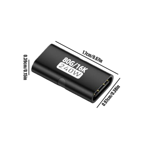 USB C Coupler 240w Extender Connector — view 5