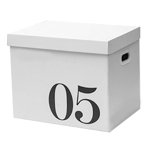 ZJchao Moving Boxes Medium and Large with Lid for Storage Packing Moving Cardboard Boxes Large Capacity fit for Store Books and Stationery Moving Boxes for Dormitory Packaging No.5 Box