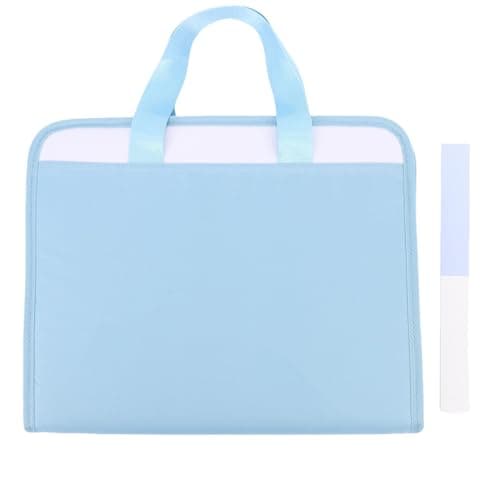 Accordion File Organizer, Canvas Expanding File Folder with Handle, 13 — view 6