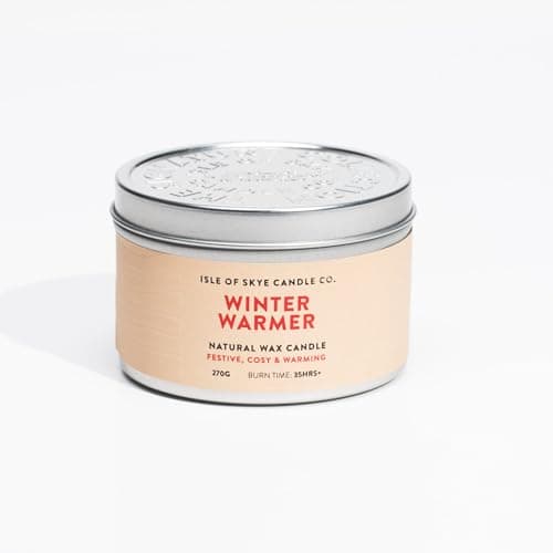 Isle of Skye Candle Company Winter Warmer Travel Container | Natural Soy Wax Candle | Handmade in Scotland | Premium Scented Candle | Compact Lightweight Packaging | 30 Hours Burn Time — view 2