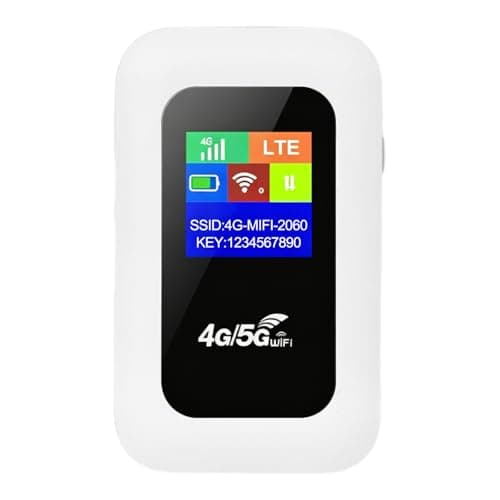 Portable WiFi Router with SIM Card Slot, 4G LTE Mobile WiFi Hotspot 150Mbps, Pocket MiFi Device Travel Router, Connect Up to 10 Devices, Rechargeable Mobile Router for Caravan Camping Remote Work