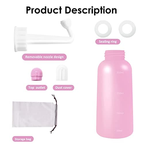 Peri Bottle Postpartum, RUFCRIL 350ml Portable Bidet, Upside Down Sprayer — view 3