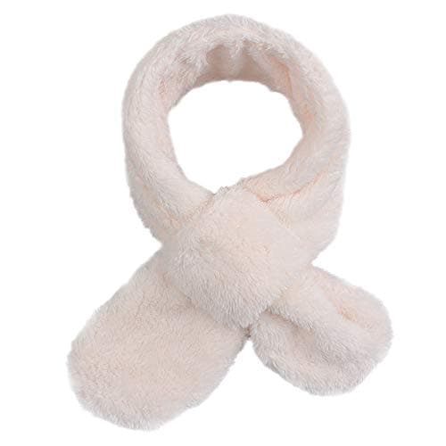 Pesaat Winter Kids Fleece Scarf Solid Baby Neck Warmer for Toddler 1-6Y