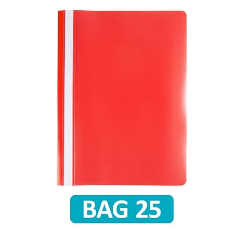 Hamelin A4 Red Polypropylene Project Folders, Pack of 25 - Durable, Lightweight, and Vibrant — view 2