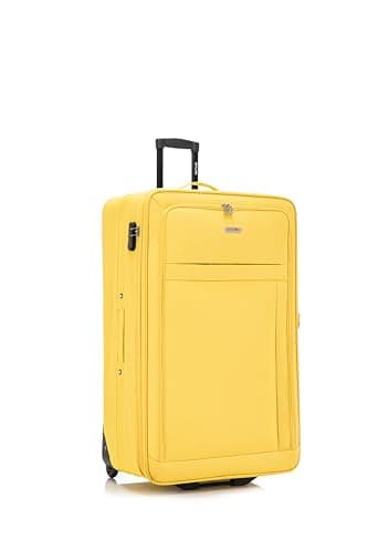 32" Extra Large Suitcase Super Lightweight Luggage Integrated Combination Lock 20% Expandable 2 Wheel Soft Shell Check in Hold Luggage for 30kg