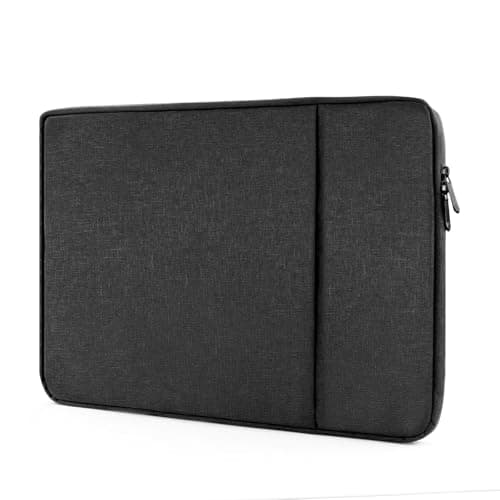 XRXYMQ 14 Inch Waterproof Laptop Sleeve for MacBook Air Case with Small Pocket Protective Laptop Case Compatible with MacBook/Acer/Asus and Samsung Black