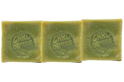 Turkish Bar 3 Pcs Pure Olive Oil Soap 100% Natural, Handmade, Cruelty-Free, Vegan, Moisturizing, Suitable for Skin and Hair, Gentle on Sensitive Skin, Eco-Friendly — view 3