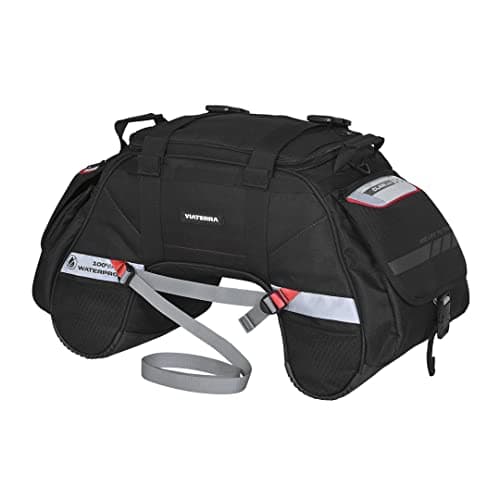 ViaTerra Claw Mini 48L Waterproof Motorcycle Tail Bag with 4-Point Mounting