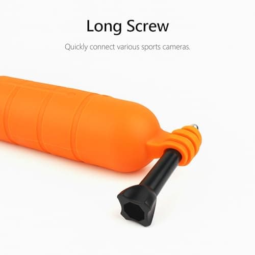 REFLEX CAMERA Floating Hand Grip for Go Pro Hero 5-13, D J I Osmo Action, Waterproof Bright Yellow Buoyancy Stick with Wrist Strap, Non-Slip Handle Stabilizer for Diving, Surfing, Snorkeling, Swimming — view 2