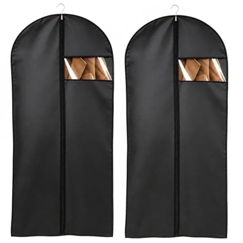 Acual 2 Pack Dress Bags Covers Long 60 x 140 cm, PEVA Garment Bags