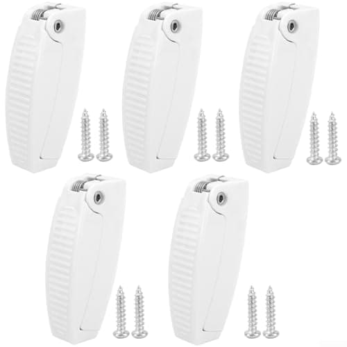 HomeVortex Travel Trailer Door Catch Hook 5-Pack Secure Fit(Black) — view 2