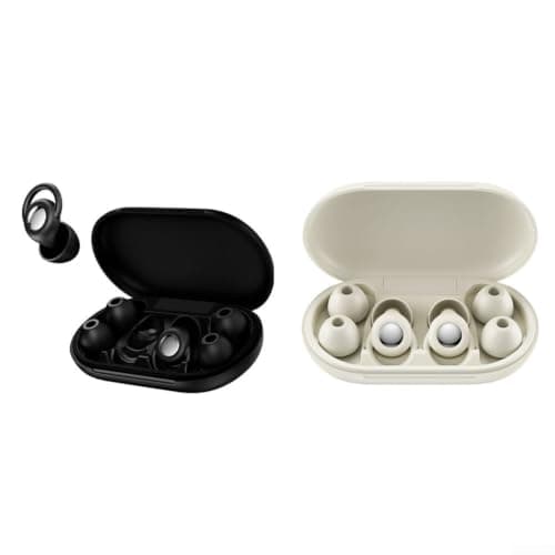 Travel Earplugs Soft Silicone for Concerts and Flights(Black) — view 5
