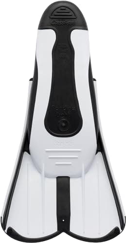Cressi Light Fins Short Swimming Fins - Agile Training Flippers for Muscle Conditioning - Lightweight Travel Flippers - Compact Snorkel Blade - White - 43/44 (8.5/9.5) — view 3