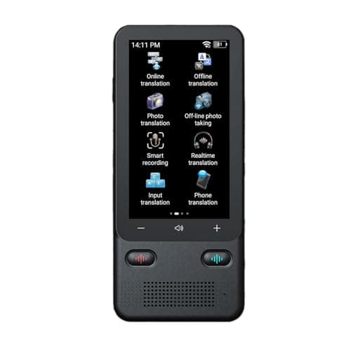 Hyuduo T18pro Language Translator Device, Portable Smart Voice and Photo Translator, 138 Languages Online and 17 Offline for Travel and Business Use