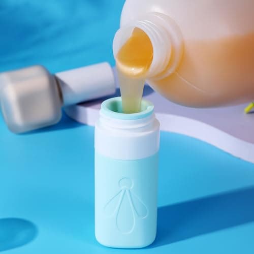 INSFIT Travel Bottles for Toiletries, CAA Approved 60ml Travel Size Containers, BPA Free Leak Proof Squeezable Silicone Tubes for Shampoo Conditioner Lotion Soap with Labels — view 3