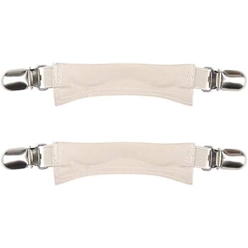 Sslvya 1 Pair Leather Sandal Heel Straps Non-slip Elastic Shoe Back Strap with Metal Buckle for Daily Use to Prevent Slipping