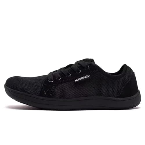 HOBIBEAR Unisex Wide Barefoot Shoes for Men Women Outdoor Trail Running Minimalist Walking Shoes Lightweight and Breathable(All Black,7 UK) — view 4