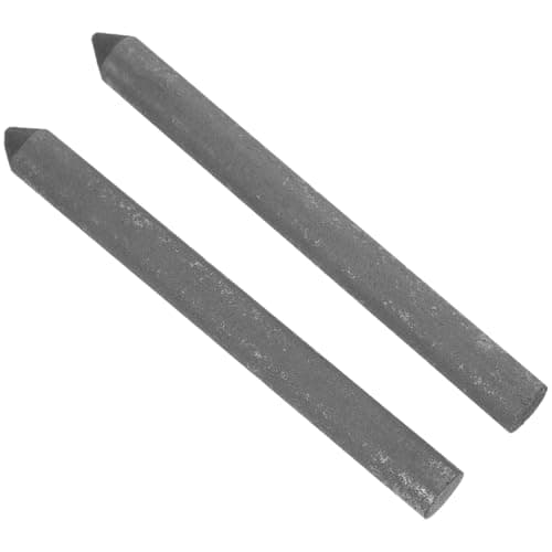 2pcs Black Graphite Electrode Carbon Rod, Two Pack, Laboratory Use