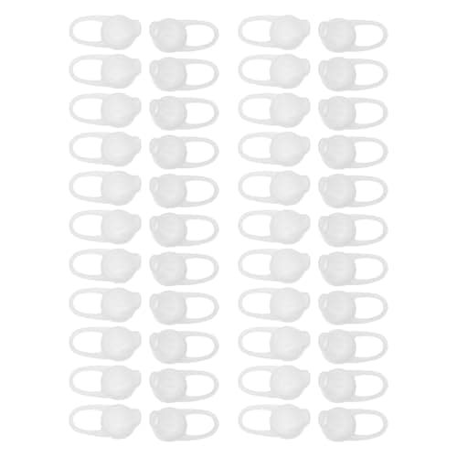 USHOBE 50pcs Replacement Earbud Tips Soft Plastic for Wireless Earbuds