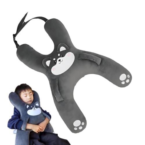 Kids Car Pillow With Neck Support AnimalToy,Child Car Sleeping Head Support