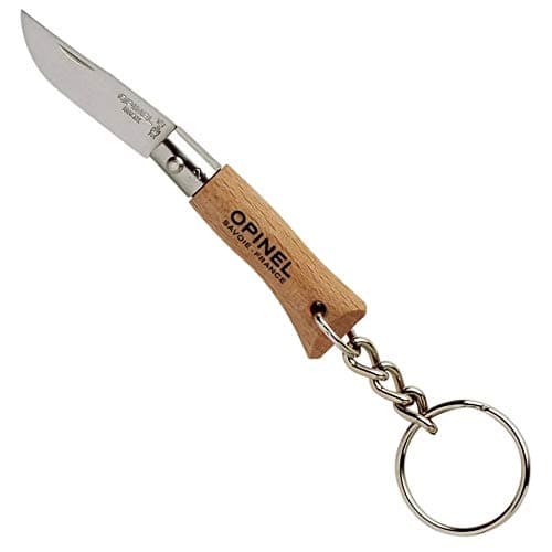 OPINEL Mini Knife, Size 2, with Pendant, Brown, One Size