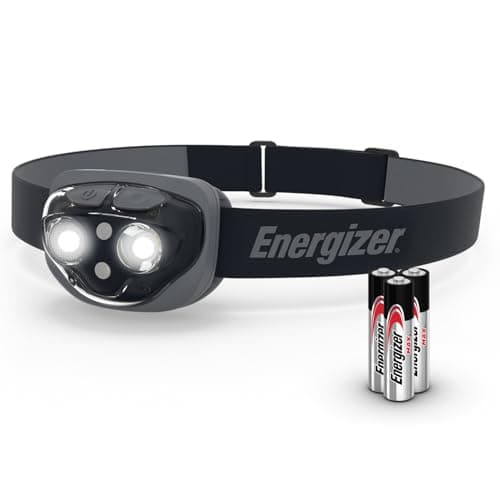 Energizer Vision HD+ 360 Lumen Adjustable Head Torch, Midnight Black