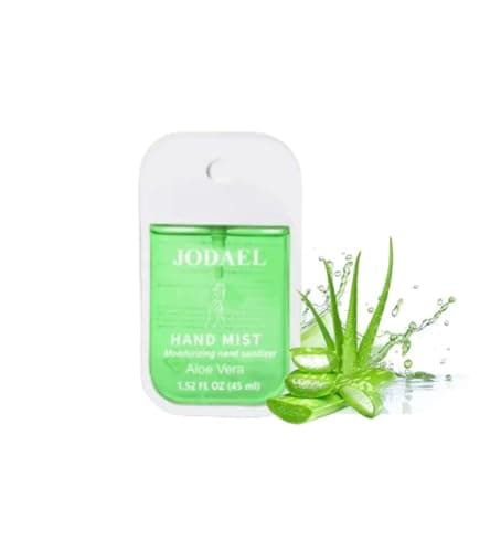 Mist Hydrating Hand Sanitizer Spray for Adults, Travel size, Up to 500 Sprays, Multi-Flavor, Quick-Dry & Non-Sticky, Portable Hand Cleanser For Daily Use (Aloe Vera)