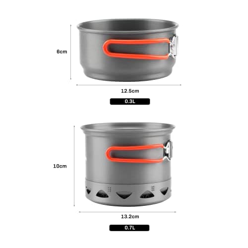 Fire-Maple Camping Pot Bowl Foldable Backpacking Cooking Set Pots — view 4