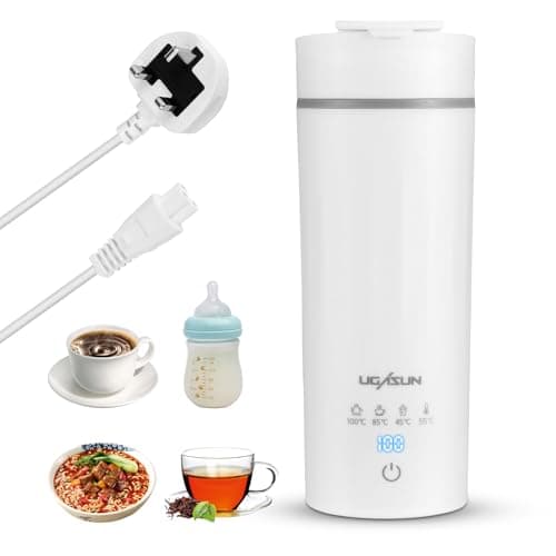 500ML Portable Travel Electric Kettle, Stainless Steel Automatic Shut