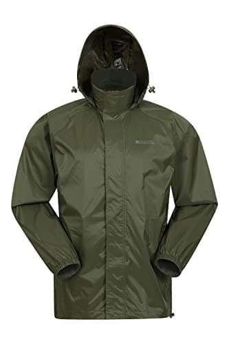 Mountain Warehouse Pakka Mens Waterproof Rain Jacket Khaki L — view 2