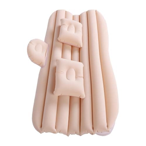 XUMIUZIY Car Air Mattress Inflatable Bed Back Seat Camping Pad (Beige) — view 4