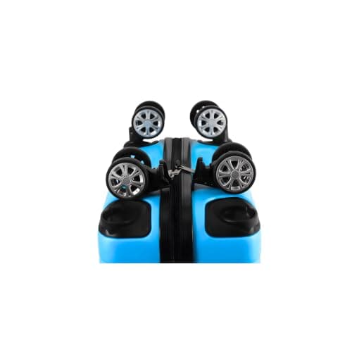 40x25x20cm Underseat Cabin Suitcase, Light Blue, Removable Wheels — view 4