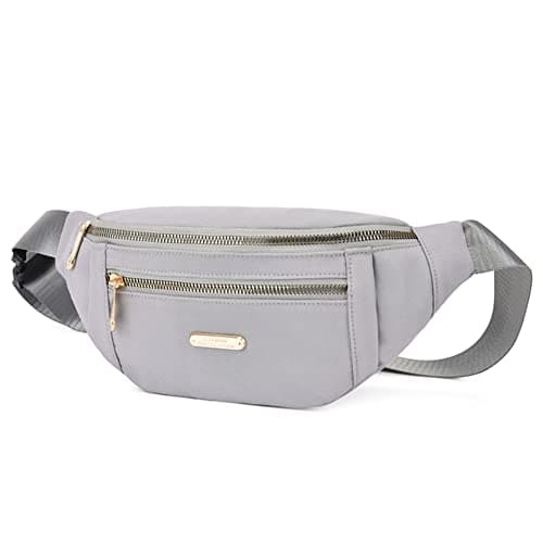 Estwell Bum Bag Fanny Pack Men Women Fashion Festival Fanny Pack Travel Waist Pack Lightweight Adjustable Waist Bag for Running Walking Hiking Jogging, Grey — view 2