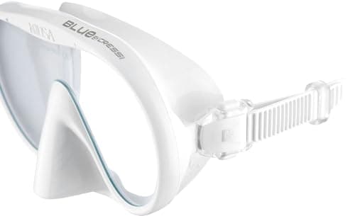 CRESSI since 1946 - Musa Frameless Diving Mask for Adults - Wide Vision Single Lens - Low Internal Volume - Pure Soft Silicone - White - One Size - Designed in Italy — view 4