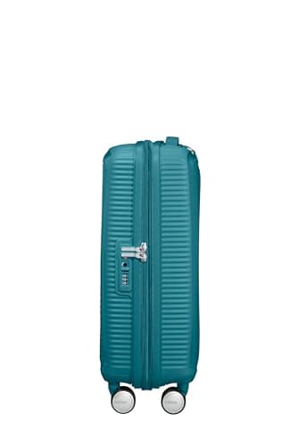 American Tourister Soundbox - Hand Luggage Suitcase 55 x 40 x 20/23 cm - Hard Shell Trolley Suitable for EasyJet - Expandable, Light, 4 wheels & TSA Lock - 35.5/41 L - Green (Jade Green) — view 3