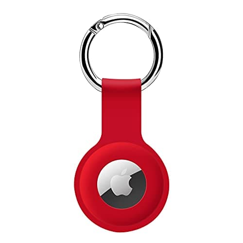 COLORCORAL AirTag Holder Case- Silicone Case for AirTag Keyring Apple 2&1