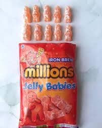 Millions Iron Brew Jelly Babies 2 x 150g Bags and TinTastic Refillable Silver on-the-Go Travel Tin — view 2