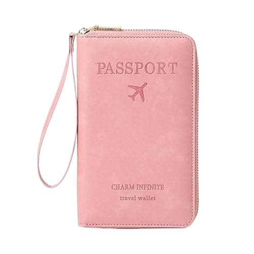 Pxcewdcx Passport Wallet Portable Waterproof Purse Organizer Money Ticket
