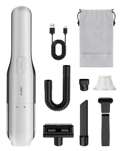 A2C Handheld Vacuum Cleaner Cordless, 19000Pa Powerful Suction Car Hoover with 7500mAh Battery, 30 Mins Long Runtime, Lightweight Portable Vacuum for Car Interior, Pet Hair, Sofa, Office & Home Clean