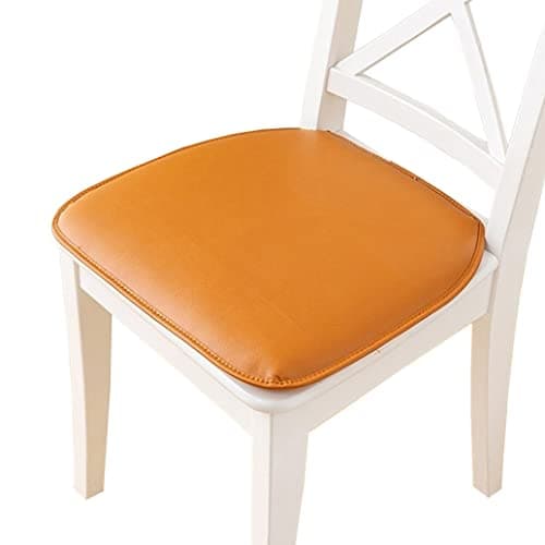 Dining Chair Cushion Pad U-Shaped Non-Slip Seat Pillow Faux Leather Kitchen Dining Chair Cushion 43x40 cm 1/2/4 Pack Orange-A Comfortable &